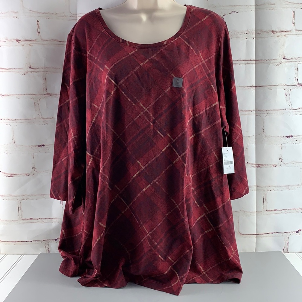 Catherine’s Women’s Plus 3/4” Sleeve Blouse 1X 18/20W New